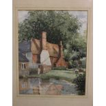 Douglas Elliott (Canadian, 1916- ) 'The Fountain Inn, Ashurst, West Sussex'WatercolourSigned lower