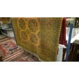 An Afghan carpet 160 x 190cm and a red ground runner