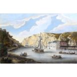 Bristol - ‘A View of Bristol Hotwell House and St. Vincents Rocks’ 18th century, coloured