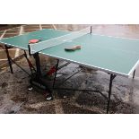 A Kettler table tennis table