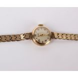 A 9ct gold Tissot wristwatch, 12g in total