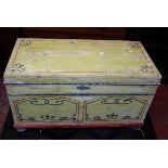 A painted trunk 101cm wide