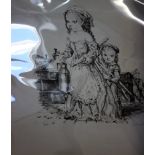 20th Century School Two children with breadLithograph, ca.1954, signed in pencil, inscribed A.P., an