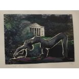 Contemporary School Nude female figure sculptureLimited edition printSigned indistinctly in pencil