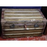 A travelling trunk 83cm wide