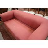 An upholstered chesterfield sofa 195cm