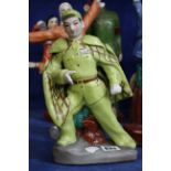 Chinese Cultural Revolution Female character china figures a Police Woman, Farmer, Acrobat ,