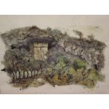 Annette Hobbs (20th Century)'Church landscape'Colour printSigned in pencil 51cm x 66cm