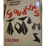 'Galerie Maeght Gouaches Calder' poster, 75cm x 53cm