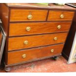 A George IV mahogany chest of drawers 110cm wide