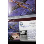 STAMPS: A large collection of RAF and military commemorative covers in six volumes and loose.