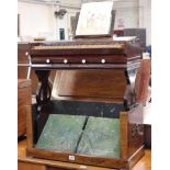 A rosewood cased travelling harmonium by Imhof & Mukle