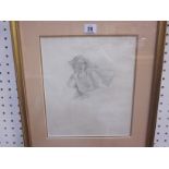 Early 20th Century SchoolPortrait of a womanPencil drawingSigned Evans 1912 top right29cm x 25cm