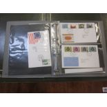 Stamps: Assorted albums of world stamps GB stamps in albums and ring binders.