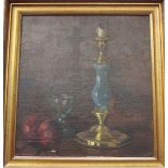 E.. Qquaade (20th Century)Still life'sOil on canvas, a pairSigned29cm x 32cm and 32cm x 30cm (2)