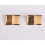 A pair of gents 9ct cufflinks, 7.4g in total
