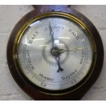 A 19th Century mahogany barometer (tubes broken)