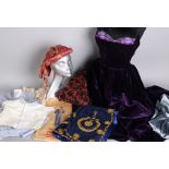 A mixed lot of early to late 20th Century theatrical costume, dressing-up box contents and