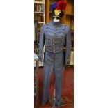 A West Point cadet uniform and hat