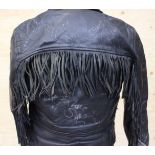 A leather jacket formally belonging to Richey Edwards from The Manic Street Preachers, with