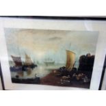 John Cother Webb (1855-1927) after J M W Turner'Sun Rising Through Vagour'And anotherMezzotint