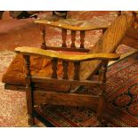 A Regency mahogany occasional table on carved stem and triform base a pair of 1930's reclining