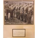 A signed photograph of Clive Dunn, 12.5cm x 8cm and another (2)