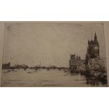 Lambert (Terence Henry) (1891- ) Big Ben six unsigned, 15x23cm, Tower of London unsigned