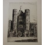 Lambert (Terence Henry) (1891- ) Tower of London five unsigned, 18 x 12cm, Fleet St four unsigned