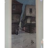 A signed Cecil Aldin print of Canterbury High Street and another Cecil Aldin, 'A Gentleman of