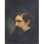 19th century English School Portrait of a bearded gentleman Oil on canvas 25 x 20cm
