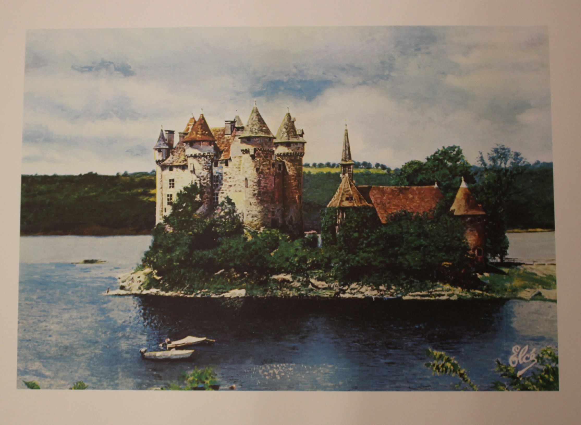 20th Century SchoolOffset lithograph of a castleIndistinctly signed lower right, 77/20032 x 47cm