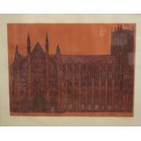 Ken HowardWestminster AbbeyLithograph, artists proofSigned and dated '67 in pencil37.5 x 50 cm