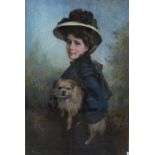 E Eyres Portrait of a LadyGouache Signed lower left86 x 56cm