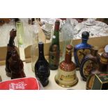 Breweriana - A Collection of Glass Figural Bottles together with a quantity of drink related