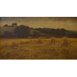 English School (19th Century)Cornfield near WhitchurchOil on canvasIndisinctly signed50 x 80cm