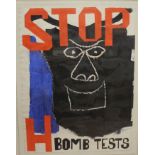 Ben Shahn. American 1898-1969Stop H Bomb Tests, c.1962Lithograph66 x 51 cm