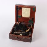 A Heaths sextant, No. E216 with 'Hezzaninth' endless tangent screw automatic clamp, with