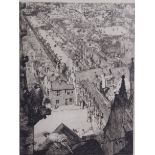 George Marples A.R.E (1869-1939) View of University TownEngraving, limited edition 65/7525 x 19cm