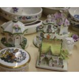 Coalport cottages, Poole pottery and further Victorian ceramics and later