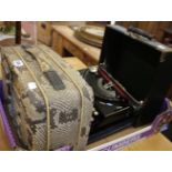 A Snakeskin radio and a Mead portable typewriter (2)