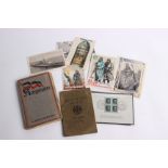 Militaria - A Collection of WW2 German Postcards, Stamps and other Paperwork including U-Boat items,