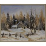 Philippe RheaumeCanadian snow scenesTwo oils on canvas, signed