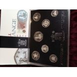 UK Silver Anniversary collection 5p-50p proof set, year 1996