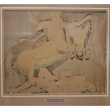 James Beattie Michie, Scottish (1891-1960) Metope from the ParthenonWatercolour 20 x 24cm
