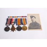 Medals: S.C.Reeve PO/RNVR group of four 1st WW including 1914 Star with bar and Bravery in the field
