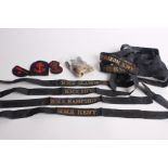 Militaria - A Collection of Royal Navy Cap Rallis and other Accoutrements including uniform