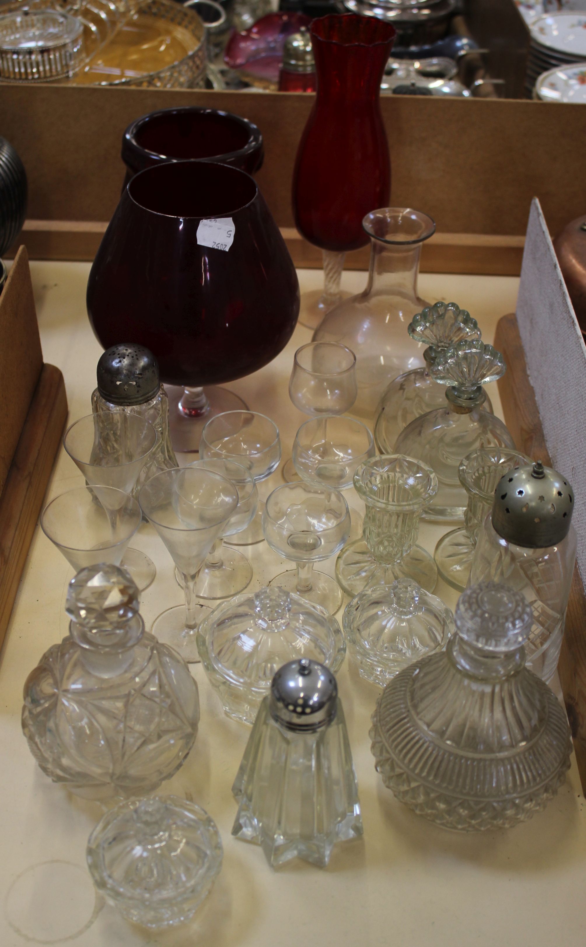 Glassware to include to include cut glass and cranberry