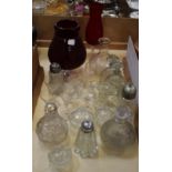 Glassware to include to include cut glass and cranberry