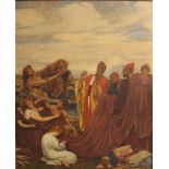 Frank Moss Bennett'Commerce - 800 Year B.C.'Oil on canvas165 x 136cmwith note verso 'Copied by Frank
